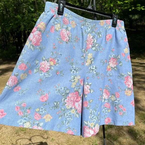 90s Alfred Dunner Floral Shorts Size 12 - Picture 7 of 11